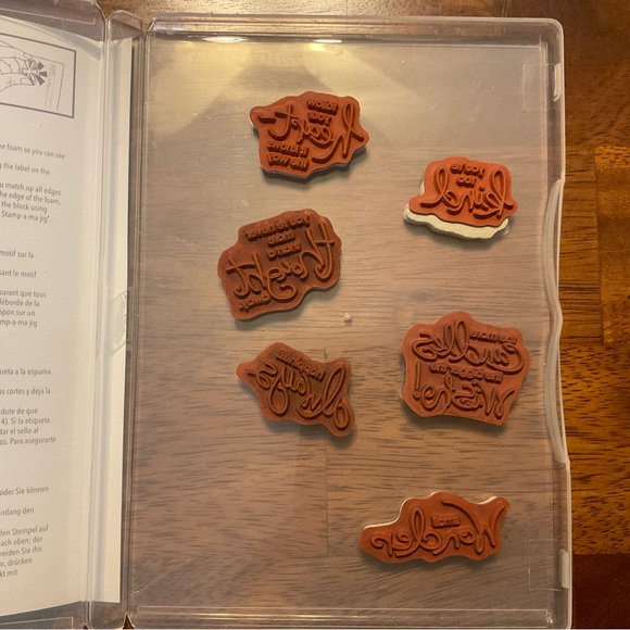 Stampin Up! Whimsical Words set of 6 clear mount stamp set - Picture 3 of 5